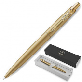 Ручка подарочная шариковая автоматическая PARKER Jotter Monoсhrome XL SE20, Gold GT, 1,0 мм, синяя