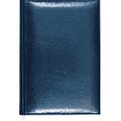 Ежедневник дат. 2024 г. А5 ATTOMEX "Visa", темно-синий, иск. кожа, 352 страницы