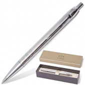 Ручка подарочная шариковая PARKER IM Premium K222 Shiny Chrome 0,7 мм, синяя