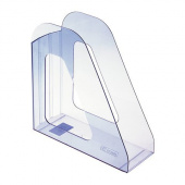 Лоток вертикальный СТАММ "ФАВОРИТ" 90 мм, пластиковый, прозрачный