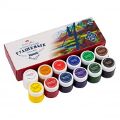 Набор художественных гуашевых красок "МАСТЕР - КЛАСС" 12 цветов в банках  по 40 мл