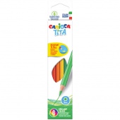 Цветные карандаши CARIOCA "Tita" 6 цветов, пластиковые