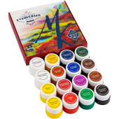 Набор художественных гуашевых красок "МАСТЕР - КЛАСС" 16 цветов в банках  по 20 мл