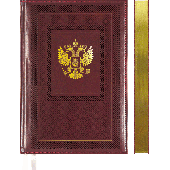 Ежедневник недатированный deVENTE "Symbol" А5, 320 страниц, бордовый, золотой срез, искусственная кожа