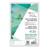 Холст на картоне для акварели Невская палитра "Белые ночи" 10х15 см, 200 г/м2, 100% хлопок