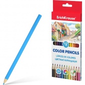 Цветные карандаши ErichKrause® 12 цветов, шестигранные