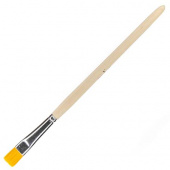 Кисть "Luxart" Brush синтетика №12, плоская, деревянная ручка