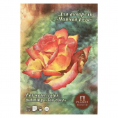 Планшет для акварели PALAZZO Premium "Чайная роза" А4, 20 листов, бумага с тиснением "Холст" цвет: белый, плотность 200 г/м2  