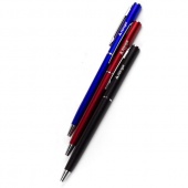 Ручка шариковая автоматическая " Гармония" 0,7 мм синяя, металлизированный корпус