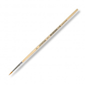 Кисть Невская палитра "Сонет" синтетика, №0, круглая, короткая деревянная ручка