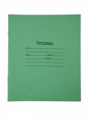 Тетрадь "Маяк" Зеленая обложка, 18 листов, клетка