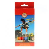 Цветные карандаши  KOH-I-NOOR "Спорт" 12 цветов