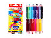 Цветные карандаши Colorino "Kids" 24 цв./12 шт, трехгранные, двухсторонние