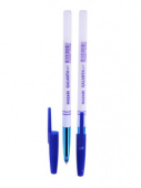 Ручка шариковая Mazari "Galanta" 0,7 мм, синяя, пластиковый белый корпус