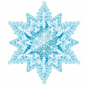 Вырубная фигурка "Снежинка" двухсторонняя (М-15262)