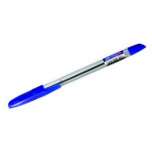 Ручка шариковая LINC CORONA PLUS 0,7 мм, прозрачный корпус, синяя