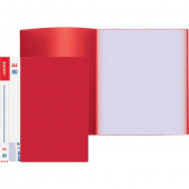Папка с 40 файлами deVENTE "Daily" А4, 600/30 мкм, торцевой карман, непрозрачная красная