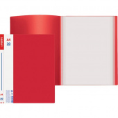 Папка с 30 файлами deVENTE "Daily" А4, 500/30 мкм, торцевой карман, непрозрачная красная