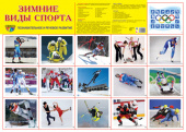 Плакат демонстрационный А2 "Зимние виды спорта" 