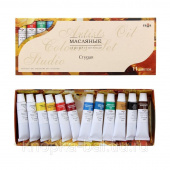 Набор красок масляных художественных Гамма "Студия" 11 цветов (12 туб)