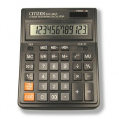 Калькулятор бухгалтерский "CITIZEN SDC-444S" 12-ти разрядный, черный