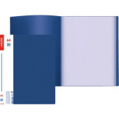 Папка с 30 файлами deVENTE "Daily" А4, 500/30 мкм, торцевой карман, непрозрачная синяя