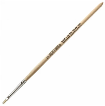 Кисть "Артекс-М" щетина, №2, плоская, деревянная ручка