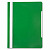 Папка-скоросшиватель А4 пластиковая эконом с прозрачным верхним листом, зеленая