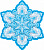 Вырубная фигурка "Снежинка" двухсторонняя (М-15249)