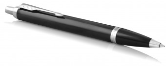 Ручка подарочная шариковая автоматическая PARKER IM Core K321, Black СT 1,0 мм, синяя