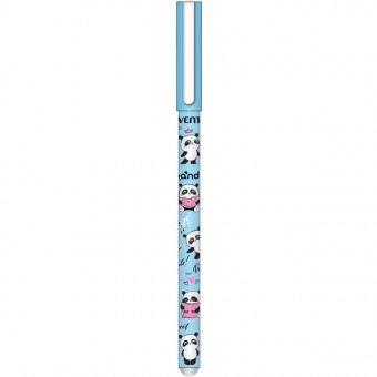 Ручка гелевая пиши-стирай deVENTE "Panda", 0,5 мм, синяя, корпус цветной (2 дизайна)