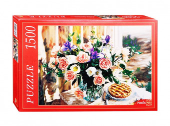 Пазлы Рыжий Кот "Робин Андерсон. Натюрморт с розами" 1500 элементов, 58х85 см, картонная упаковка