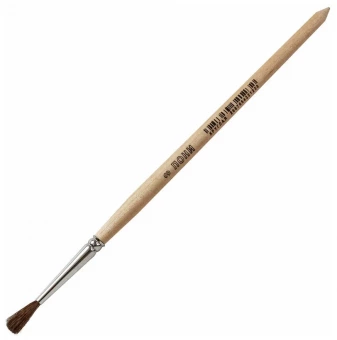 Кисть "Артекс-М" пони, №3, круглая, деревянная ручка