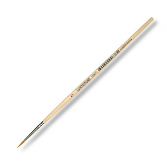 Кисть Невская палитра "Сонет" синтетика, №0, круглая, короткая деревянная ручка