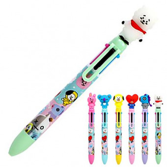 Ручка шариковая автоматическая Mazari "Character" 6 цветов, 0,7 мм, цвет корпуса - ассорти