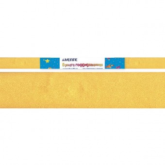 Цветная бумага гофрированная 50 х 250 см желтая