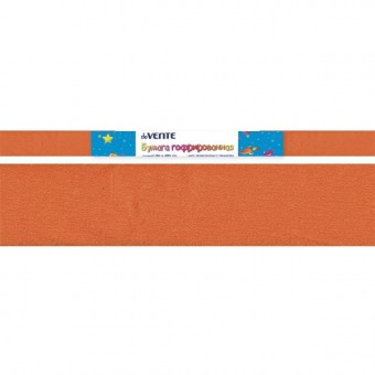 Цветная бумага гофрированная 50 х 250 см  оранжевая