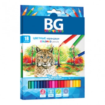 Цветные карандаши BG "Forester" 18 цветов