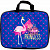 Папка для тетрадей с ручками А4 deVENTE Flamingo, на молнии, текстильная, внутренний карман, скругленные углы