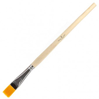 Кисть "Luxart" Brush синтетика №14, плоская, деревянная ручка