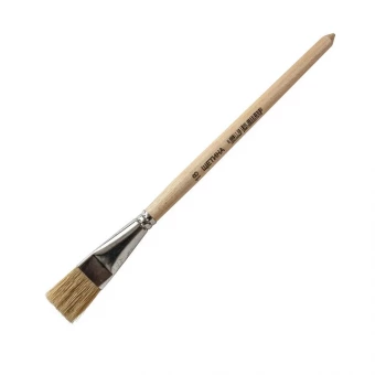 Кисть "Артекс-М" щетина, №18, плоская, деревянная ручка