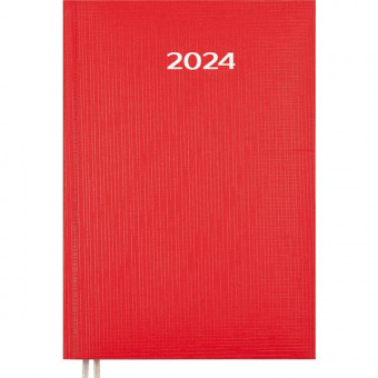 Ежедневник дат. 2024 г. А5 Attomex "Lancaster", красный, 352 страницы