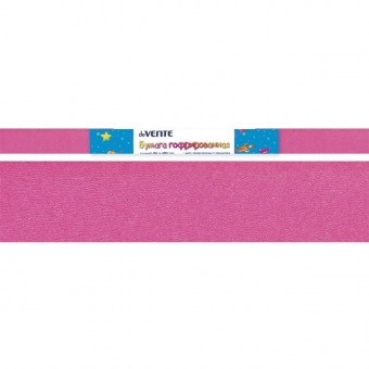 Цветная бумага гофрированная 50 х 250 см розовая