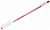 Ручка гелевая Crown "Hi-Jell" 0,5 мм, красная, рифленый грип, металлический наконечник
