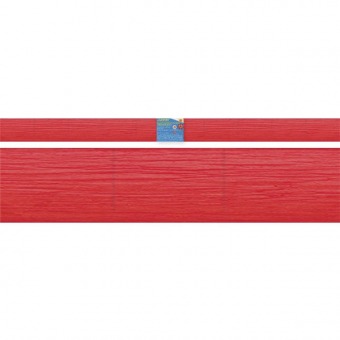 Цветная бумага флористическая гофрированная  50 х 250 см красная