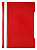 Папка-скоросшиватель А4 пластиковая эконом с прозрачным верхним листом, красная