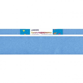 Цветная бумага гофрированная 50 х 250 см голубая