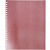 Тетрадь общая А5 HATBER "МETALLIC Розовая", 96 листов, клетка, на гребне, обложка бумвинил, без полей