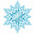 Вырубная фигурка "Снежинка" двухсторонняя (М-15262)