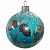 Стеклянный елочный шар АРИЕЛЬ "Желуди. Зеркальный лес" 9 см
